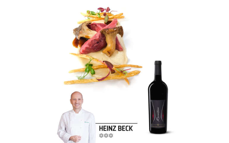 Heinz Beck: Pigeon with scorzanera and cardoncello in hay